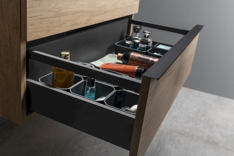 SITIA dvojumyvadlová skříňka 116x50x44,2cm, 4xzásuvka, dub alabama SI120-2222