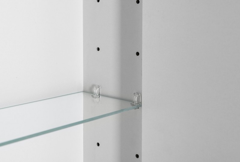 BATU galerka 60x71x15cm, 2x LED osvětlení, bílá lesk 1141120