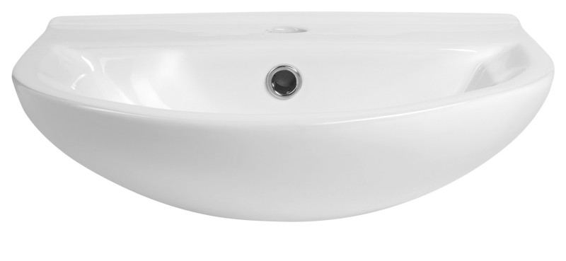 SPIRAL keramické umyvadlo 43x35cm, bílá 201.081.0