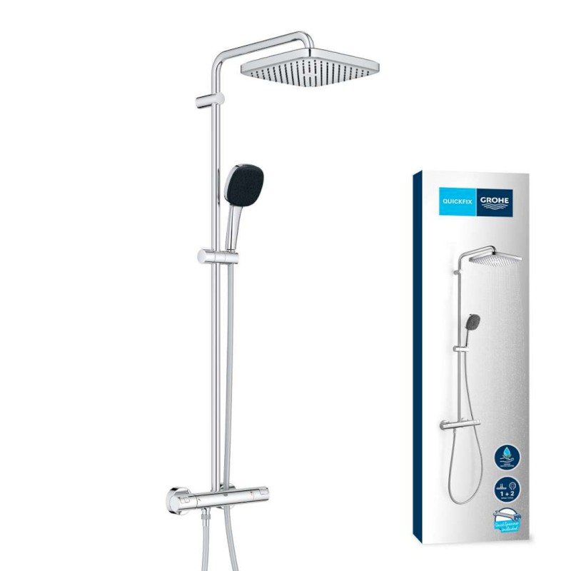 Vitalio Comfort Sprchový set s termostatem, 25x25 cm, 2 proudy, chrom GROHE 26696001
