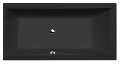 CLEO obdélníková vana 180x90x48cm, černá mat 13111.21
