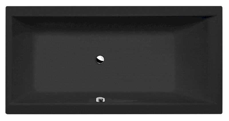 CLEO obdélníková vana 180x90x48cm, černá mat 13111.21
