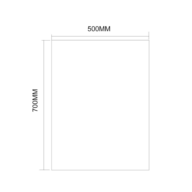 SECA zrcadlo s broušenou hranou 50x70cm, CU free 22492