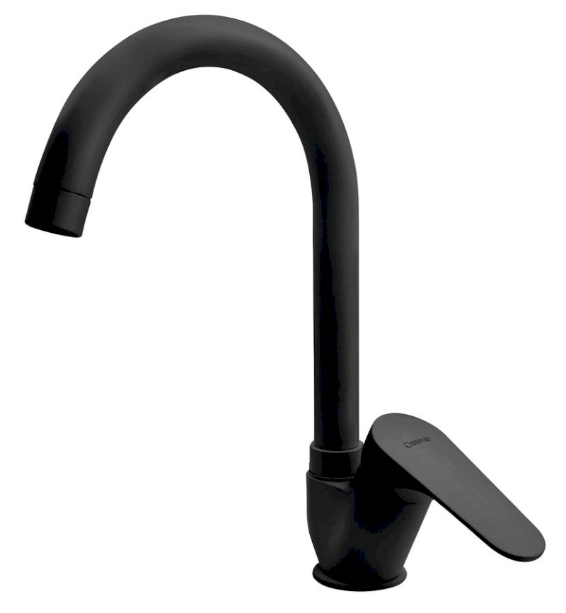 CORNELI stojánková dřezová baterie, černá mat CE60/15