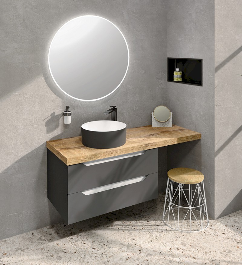 AVICE deska pod umyvadlo 150,7x48,8cm, tl.5cm, dub rover AV047