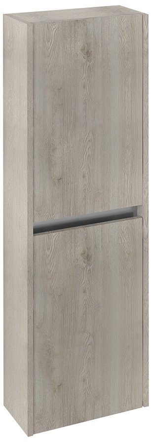 NIRONA skříňka vysoká 40x140x20cm, 2x dvířka, levá/pravá, dub Mocca NR450-1212