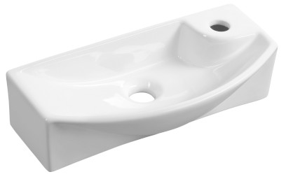 CARLON keramické umývátko, 45x23cm, otvor pro baterii vpravo, bílá AR458