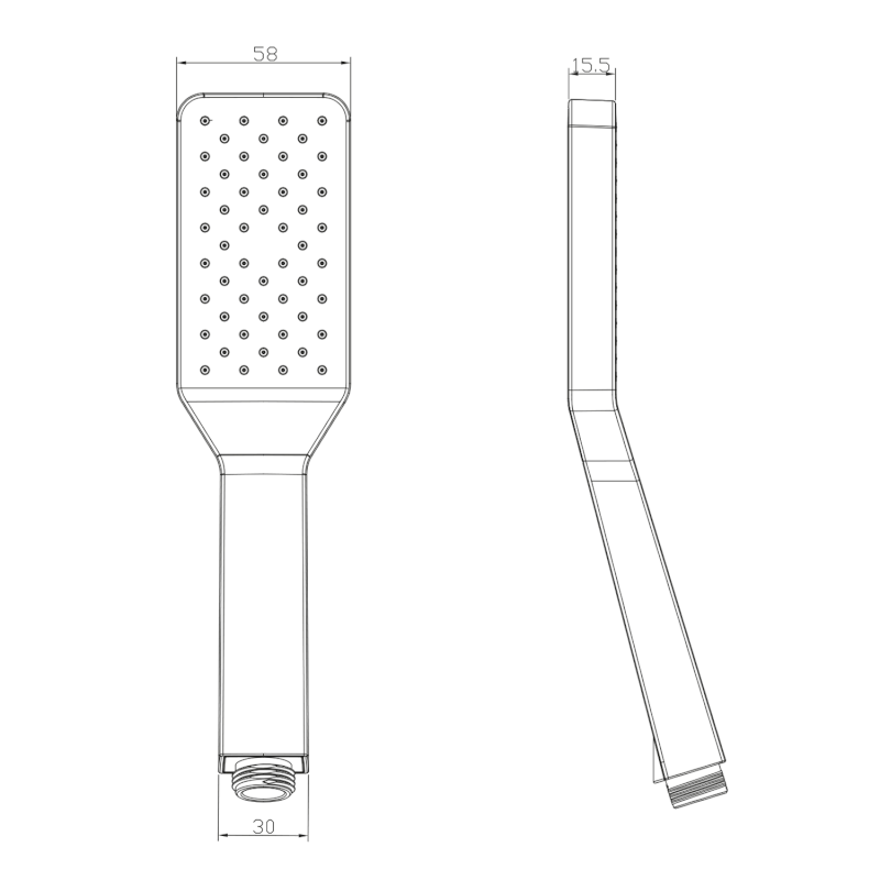 Ruční sprcha se samočistícím systémem, 240mm, ABS/chrom 1204-30