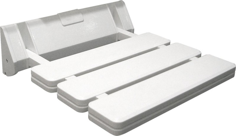 HANDICAP sklopné sedátko do sprchového koutu, 32x33cm, bílá AE357