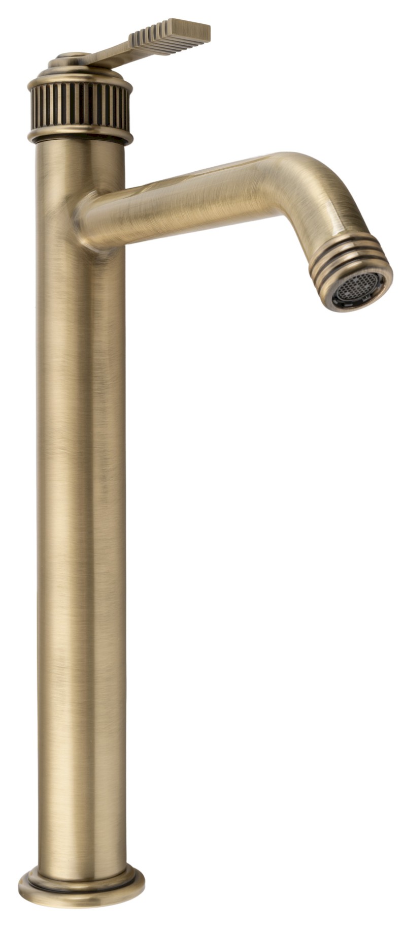 VERSI stojánková umyvadlová baterie vysoká, prodloužená hubice, bronz RV007/18