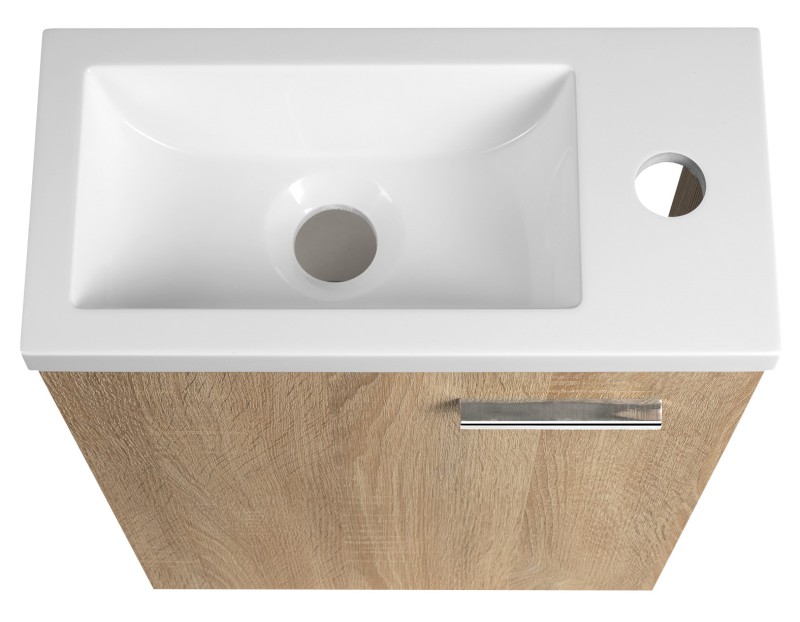 ZOJA umyvadlová skříňka 37x50x18cm, dub platin 51037DP