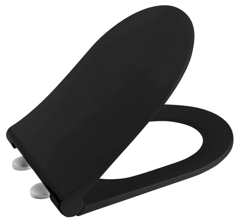 WC sedátko, SLIM, Soft Close, černá mat 100787-110