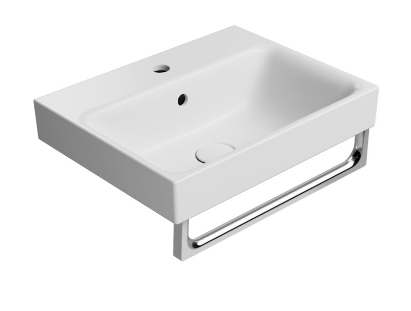 NUBES keramické umyvadlo 50x40cm, bílá mat 9682109