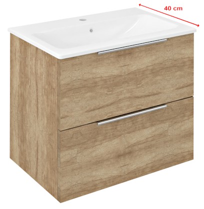 CIRASA umyvadlová skříňka 58x54x39cm, dub alabama CR592-2222