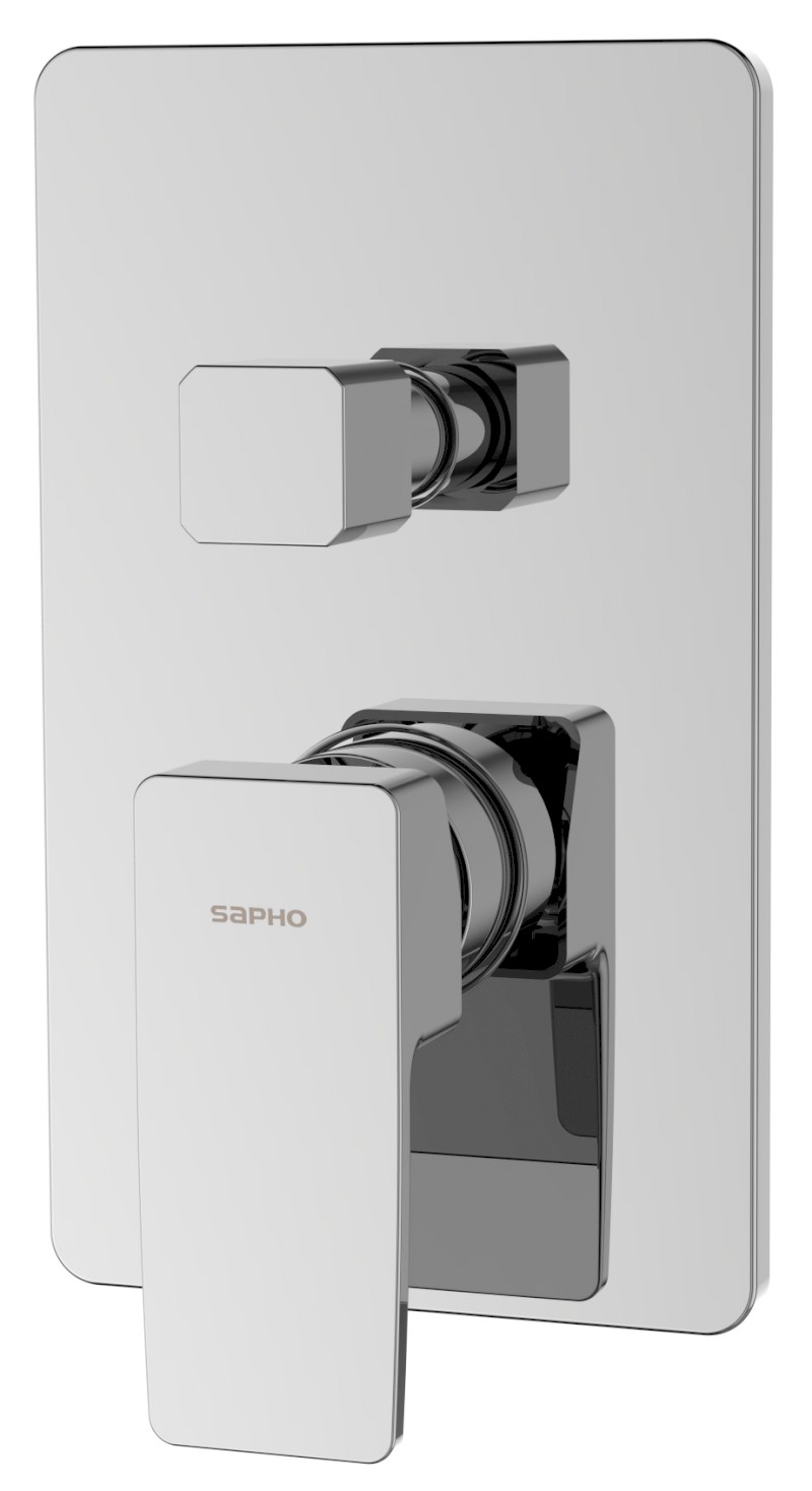 TURSI podomítková sprchová baterie, 2 výstupy, otočný přepínač, chrom TI043