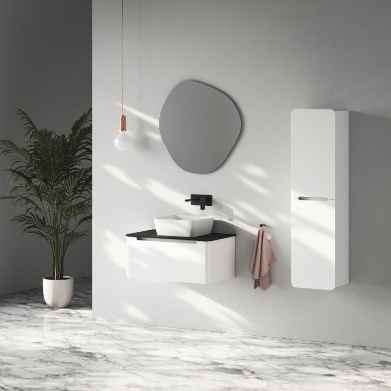 KERALA umyvadlová skříňka 100x35x47,5cm, 1x zásuvka, bílá lesk KR100-3030