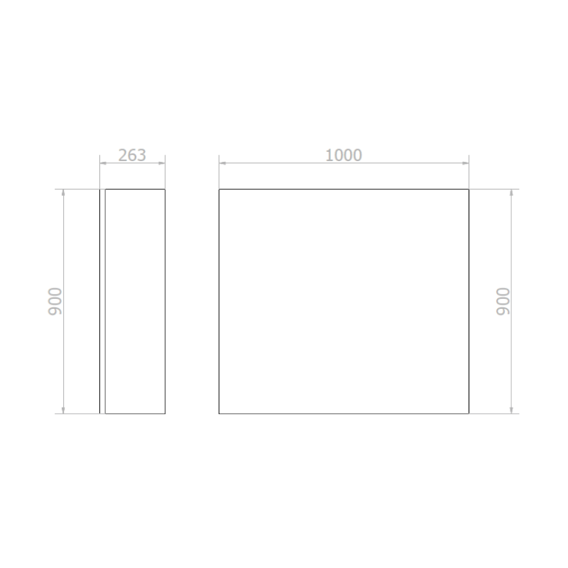 ESSENTIA zrcadlová skříňka 100cm s automatickým dávkovačem mýdla a zásobníkem na papírové ručníky MUM000126