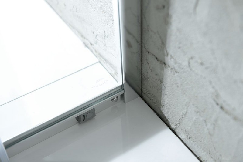 AGGA čtvercová sprchová zástěna 700x700mm, čiré sklo HLF707Y