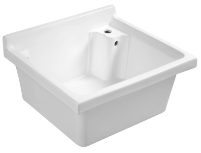 Keramická výlevka, 62x55cm, s přepadem WH625