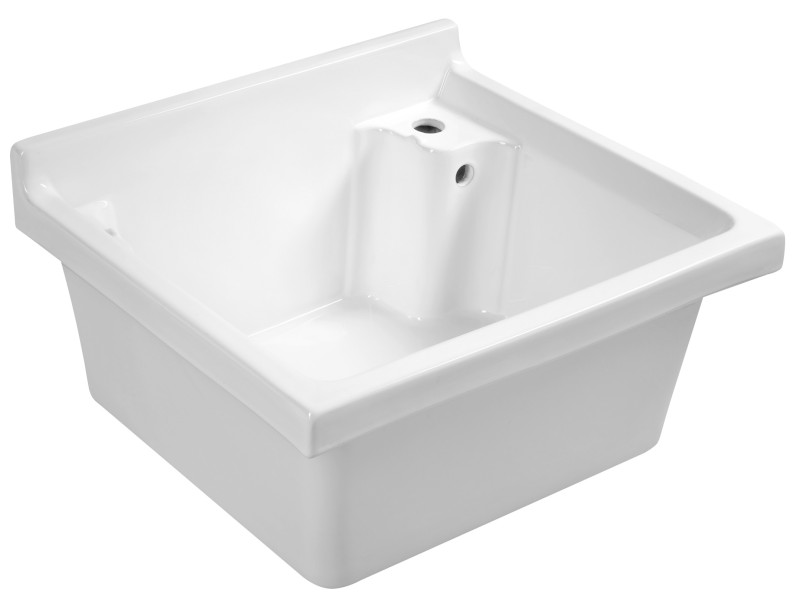 Keramická výlevka, 62x55cm, s přepadem WH625