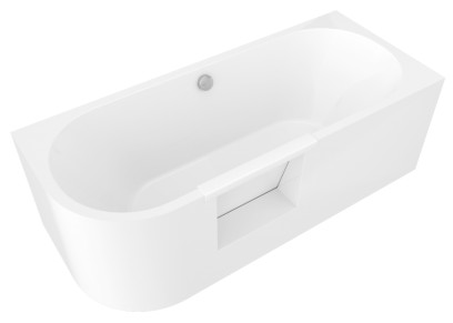 PORTAS R asymetrická vana s dvířky, 180x75x60cm, bílá 75561
