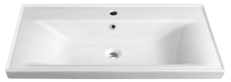 SAVA 90 keramické umyvadlo nábytkové 90x46cm, bílá 2090