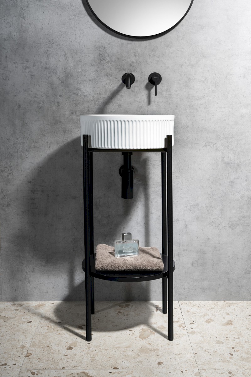 PICOBELLO keramické umyvadlo na desku Ø 37cm, bílá AR484