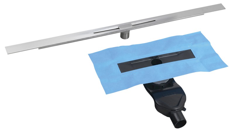 SLIM RIVER nerezový podlahový žlab s roštem, L.400-1000, DN50 RV100