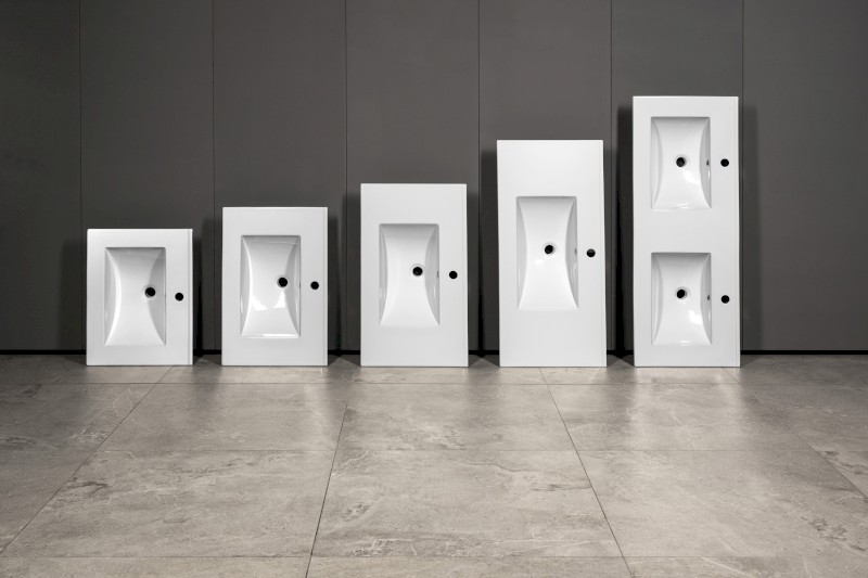 SLIM keramické umyvadlo, nábytkové, 60x46,5cm, bílá 1601-60