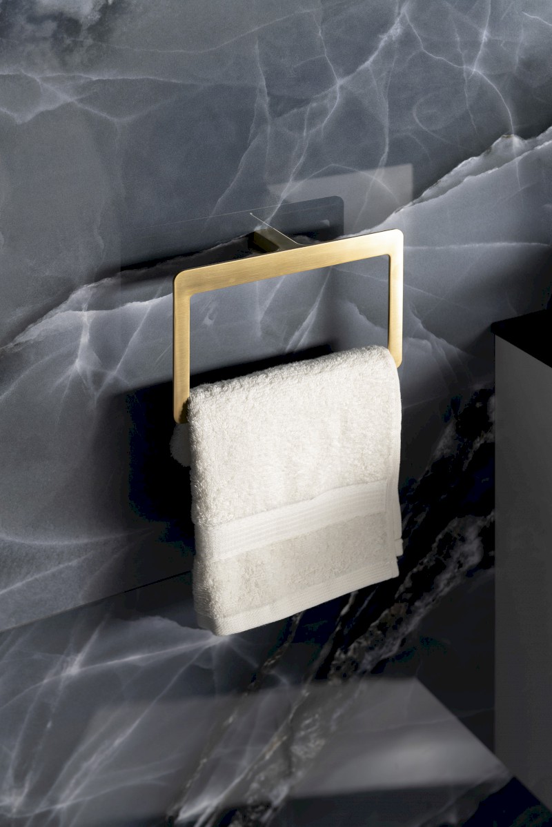 PIRENEI držák ručníků, zlato mat PI7088