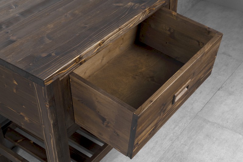 BRAND umyvadlová skříňka 80x73x50cm, mořený smrk BA083S