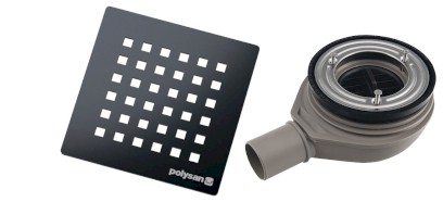 FLEXIA vaničkový sifon, průměr 90mm, DN40, krytka gun metal 17754