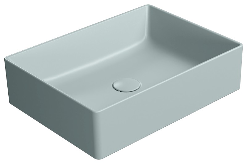 KUBE X keramické umyvadlo na desku, 50x37cm, ghiaccio mat 942915