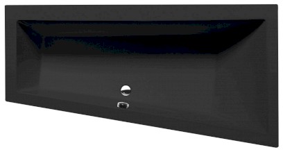 ANDRA R asymetrická vana 160x90x45cm, černá mat 81541.21