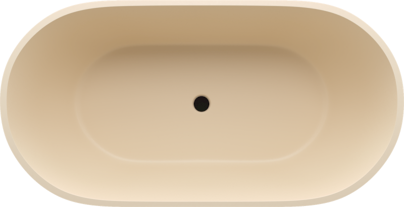 REDUTA volně stojící vana litý mramor 171x81x58cm, béžová mat 71842.81