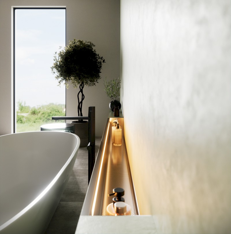 NIX nerezová sprchová kapsa, 100cm 72443