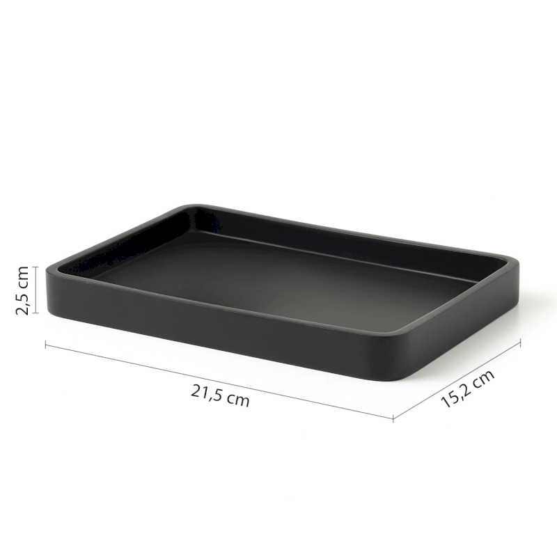 BRENDA miska na postavení, černá mat BR0614