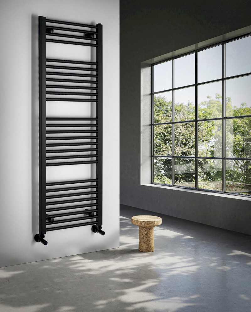 DIRECT otopné těleso s bočním připojením 450x1320mm, černá mat ILR34B