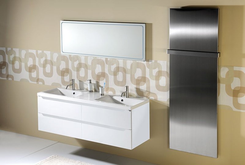 WAVE dvojumyvadlová skříňka 149,7x50x47,8cm, bílá WA150-3030