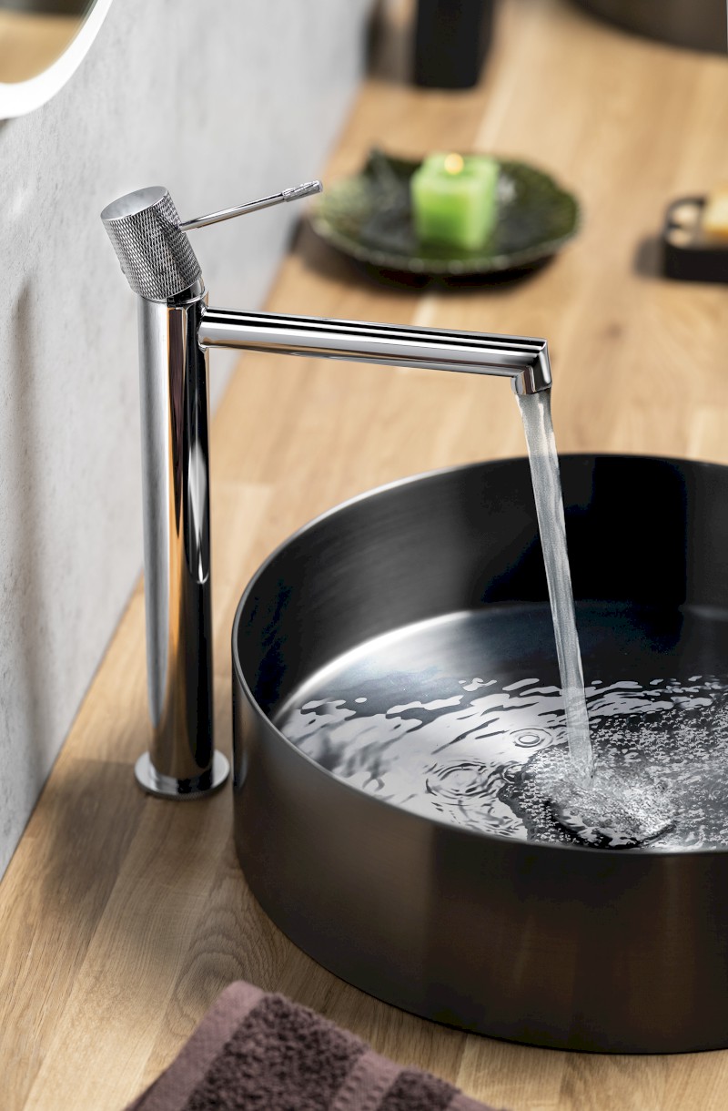 SOLARIS stojánková umyvadlová baterie vysoká, chrom WD006