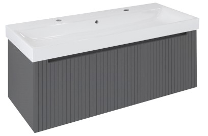 NELIO STRIP umyvadlová skříňka 116,5x44x49cm, 1x zásuvka, carina NL120-4141S