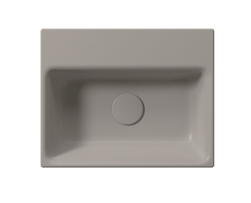 NUBES keramické umývátko 40x32cm, bez otvoru, tortora mat 9684005