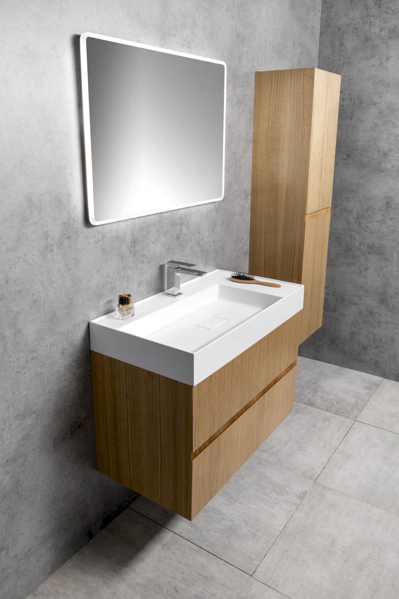 FILENA umyvadlová skříňka 82x51,5x43cm, dub FID1285D