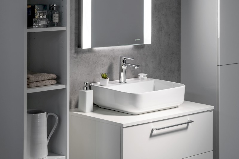 Deska DTDL 71x1,8x46,5cm, bílá lesk CR071-3030