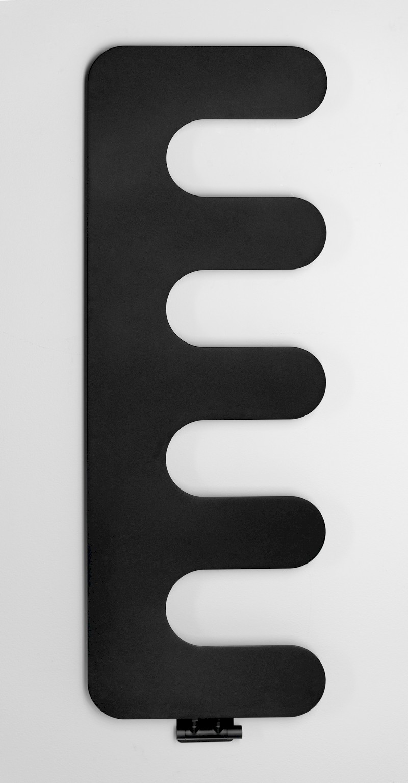 EVOLLA otopné těleso 490x1390 mm, černá mat MI1400