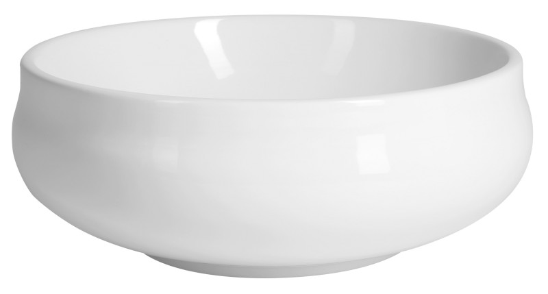GORDO keramické umyvadlo na desku kulaté, průměr 40cm, bílá GO140