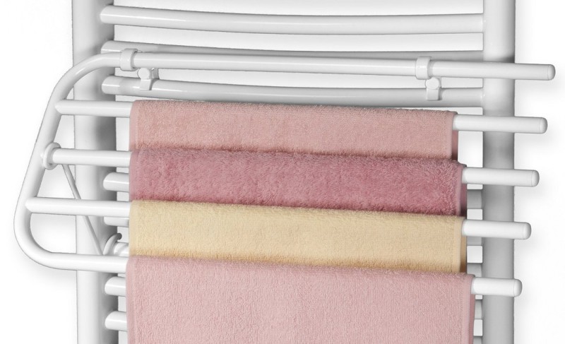 Sušák 4 ručníků na otopná tělesa, univerzální upínání, délka 60cm, bílá 25-03-SV460