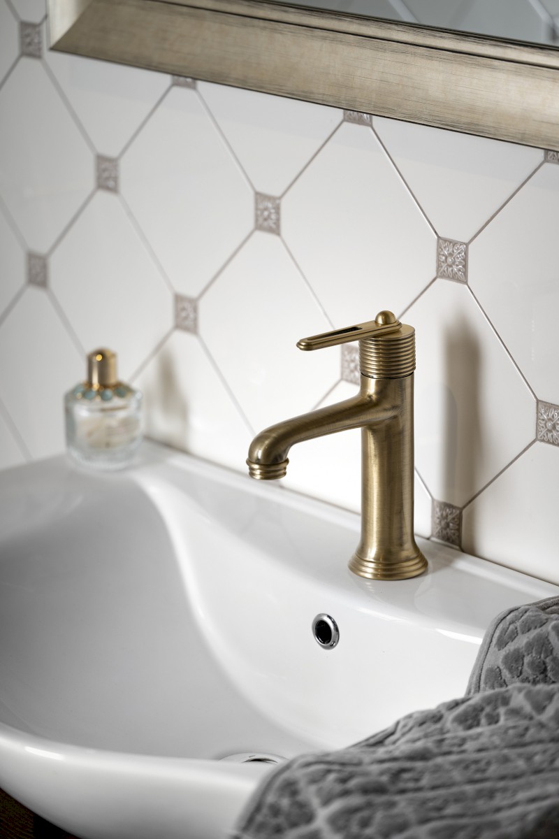 BEBÉ stojánková umyvadlová baterie, bronz BB002/18