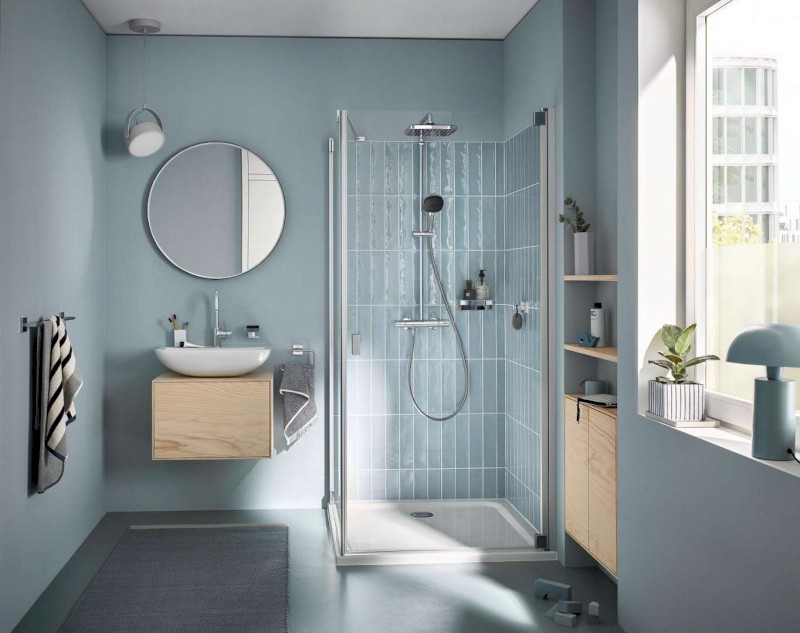 Vitalio Comfort Sprchový set s termostatem, 25x25 cm, 2 proudy, chrom GROHE 26696001