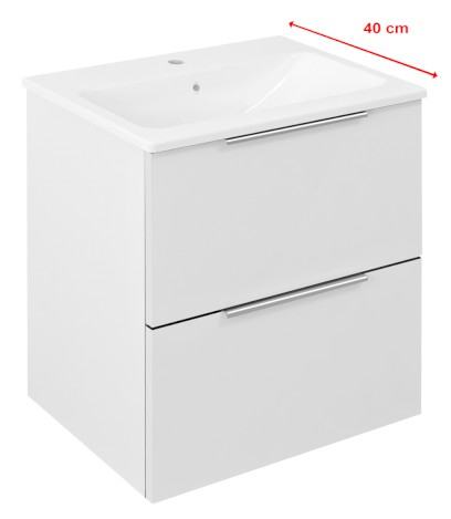 CIRASA umyvadlová skříňka 48x54x39cm, bílá lesk CR492-3030